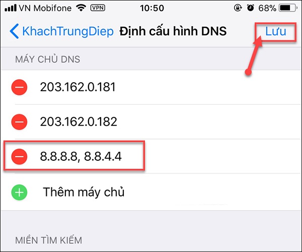 Thay đổi DNS của iPhone (3)