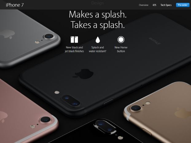 Bộ đôi iPhone 7 và iPhone 7 Plus có khả năng kháng nước Bộ đôi iPhone 7 và iPhone 7 Plus có khả năng kháng nước