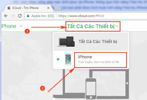 sửa lỗi iPhone bị vô hiệu hoá bằng iCloud