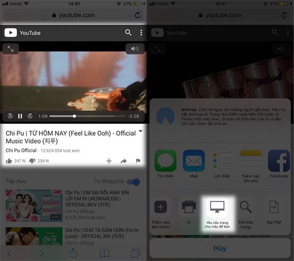 Cách xem Youtbe khi tắt màn hình trên iPhone (1)