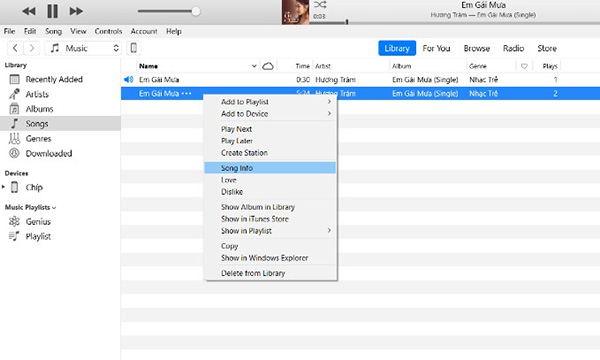 Cách cài nhạc chuông cho iPhone bằng iTunes (1)