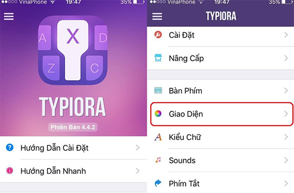 Sử dụng công cụ TyPiora để cài hình nền cho bàn phím iPhone