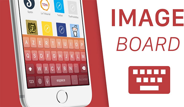 Sử dụng công cụ ImageBoard để cài đặt hình nền cho bàn phím iPhone