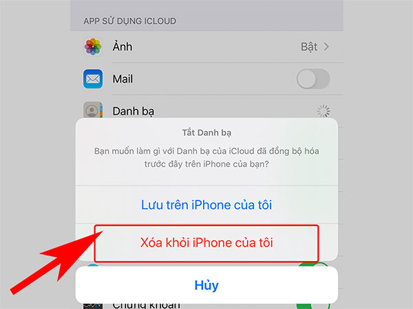 Cách xóa danh bạ trên iPhone bằng iCloud