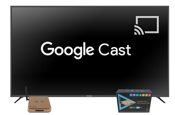 Google Cast được tích hợp sẵn trên các thiết bị Android tivi Sony 
