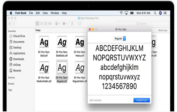 Hướng dẫn cách cài font cho Macbook bằng Font Book
