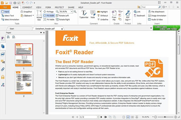 Phần mềm Foxit Reader hỗ trợ đọc file PDF hiệu quả