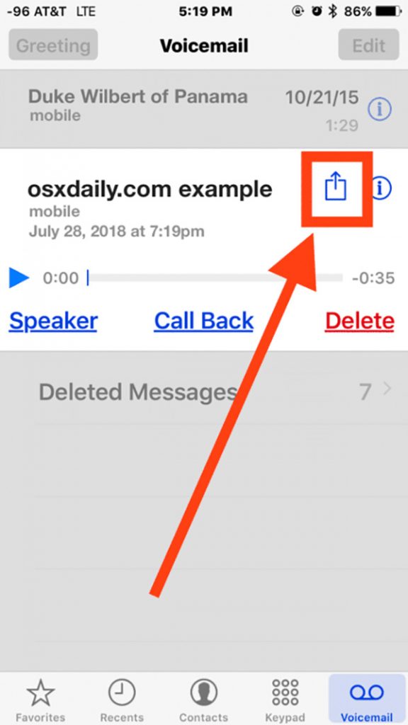 Cách ghi âm cuộc gọi trên iPhone bằng Voicemail (2)