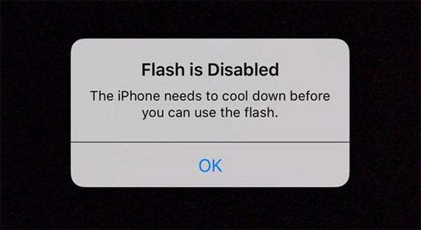 Dấu hiệu nhận biết cần làm mát iPhone trước khi sử dụng flash 