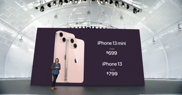iPhone 13 được bán với giá niêm yết  từ 799 USD tại Mỹ