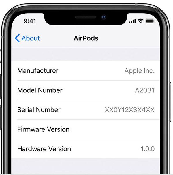 Kiểm tra bằng iPhone đã được kết nối thành công với Airpods