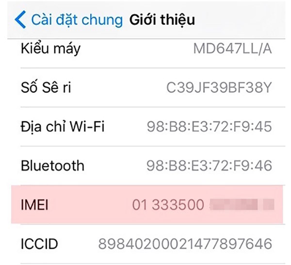 Check bảo hành iPhone bằng IMEI