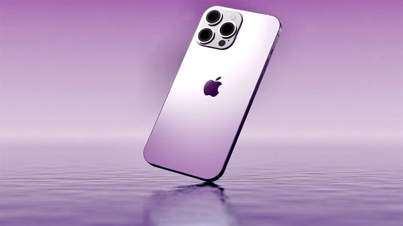 Hình ảnh rò rỉ về phiên bản iPhone 14 Pro và 14 Pro Max màu tím 