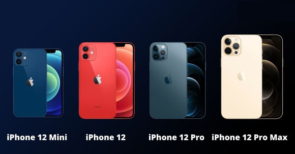 Kích thước các dòng iPhone 12 Series