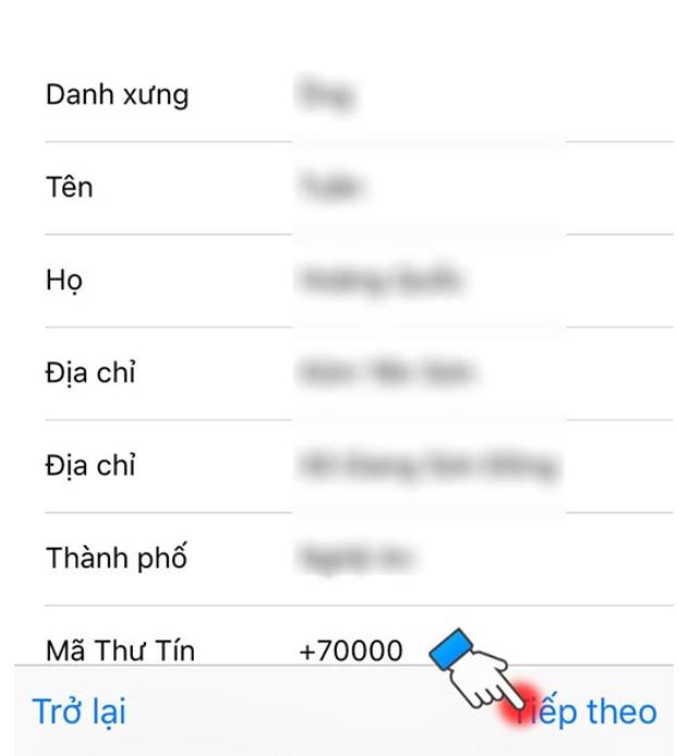 Mã thư tín trên iPhone tại Việt Nam