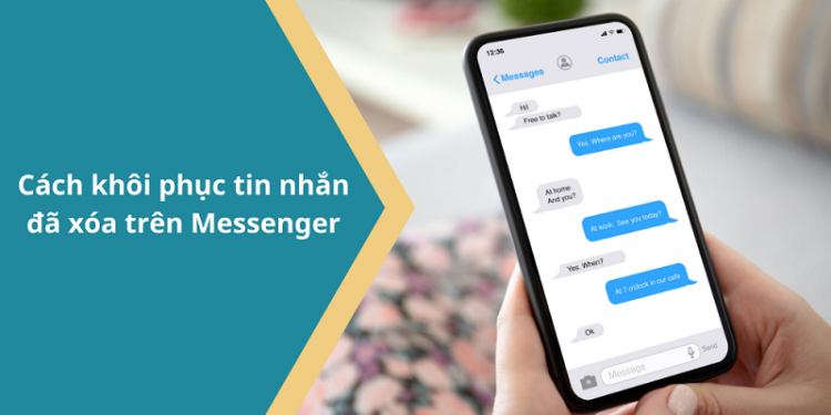 khôi phục tin nhắn đã xóa trên messenger iphone